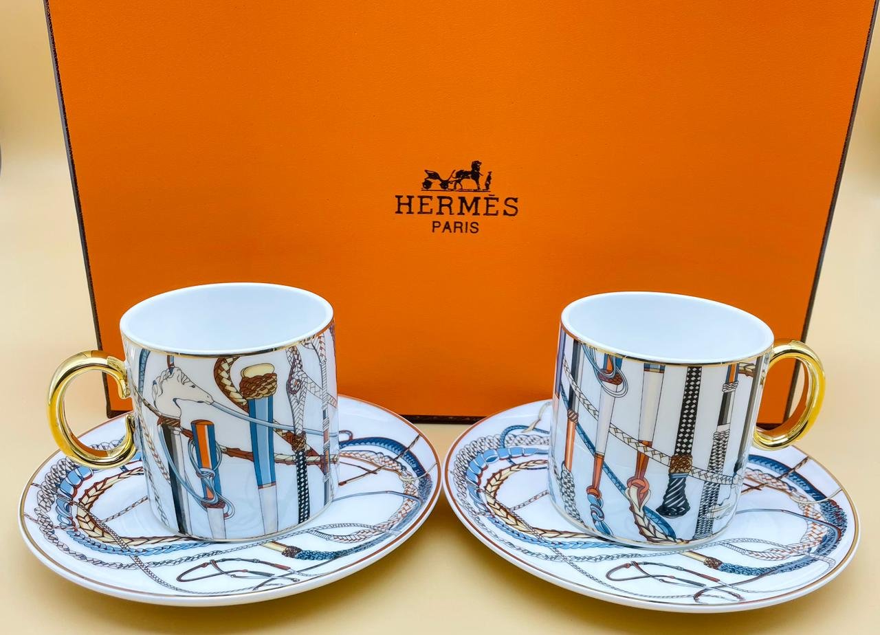 Hermes cup set of 2 - Hermes Cups | Aleppo Gift UAE